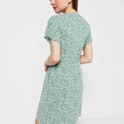 Robe Cache-cœur Imprimé Liberty - Vert -Promos Sublisca Magasin 001011294 001 V2 T4