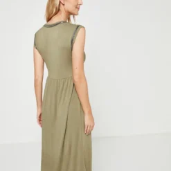 Robe Longue - Vert Kaki -Promos Sublisca Magasin 001011298 002 V2 T4