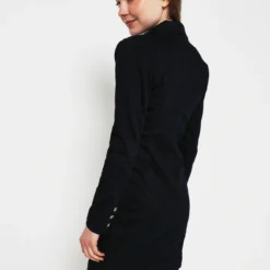 Guess Robe Chemisier En Toile Denim Aspect Brut - Bleu -Promos Sublisca Magasin 001011302 001 V2 T4