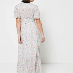 Robe Empire Imprimé Floral - Blanc -Promos Sublisca Magasin 001011338 001 V2 T4