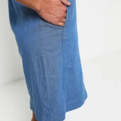 Robe Chasuble Sans Manche Esprit Jean - Bleu -Promos Sublisca Magasin 001011358 001 V4 T4