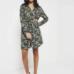 Robe Imprimé Safari - Bleu Marine -Promos Sublisca Magasin 001011427 001 V3 T4