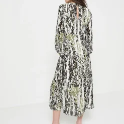 ONE STEP Robe Cache-cœur En Voile Imprimé - Gris -Promos Sublisca Magasin 001011794 001 V4 T4