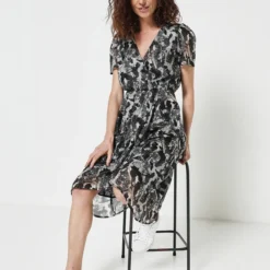 KAPORAL Robe En Voile, Inspiration Porte Feuille - Noir -Promos Sublisca Magasin 001011897 001 V3 T4