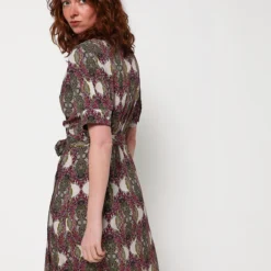 Robe Portefeuille Imprimée - Ecru -Promos Sublisca Magasin 001011924 001 V4 T4