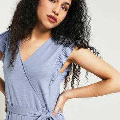 ESPRIT Robe Style Cache Cœur - Bleu -Promos Sublisca Magasin 001011934 001 V3 T4