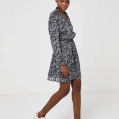 KAPORAL Robe Imprimé Fleuri - Bleu -Promos Sublisca Magasin 001012022 001 V3 T4