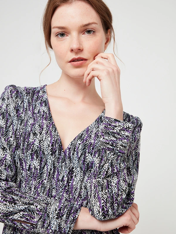 KAPORAL Robe Col V - Ecru 3 KAPORAL Robe Col V - Ecru – Image 3