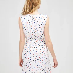 Molly Bracken Robe En Voile Imprimé Pois Fantaisie - Blanc -Promos Sublisca Magasin 001016199 001 V4 T4