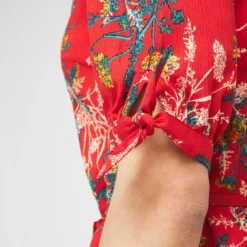 Freeman T. Porter Robe Chemise Imprimée - Rouge 5 Freeman T. Porter Robe Chemise Imprimée - Rouge -Promos Sublisca Magasin 001016296 001 V2 T4