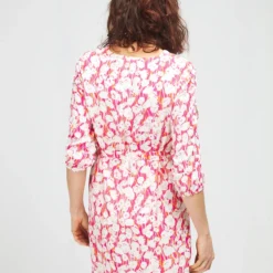 Robe Imprimée Légère - Rose Fuchsia -Promos Sublisca Magasin 001016431 001 V4 T4