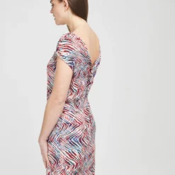 ONE STEP Robe Fluide Imprimée - Ecru -Promos Sublisca Magasin 001016434 001 V4 T4