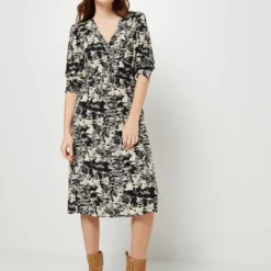 Vila Robe Longue Inspiration Cache Cœur - Ecru -Promos Sublisca Magasin 001018572 001 V3 T4