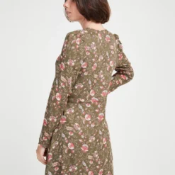 ONLY Robe Cache-cœur Imprimée Cachemire - Vert Kaki 7 ONLY Robe Cache-cœur Imprimée Cachemire - Vert Kaki -Promos Sublisca Magasin 001018586 001 V4 T4