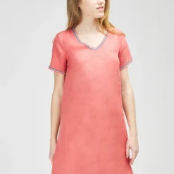 Robe 100% Lin Uni - Rose