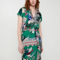 Robe Légère Imprimée Fleurs - Vert