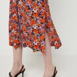 ESPRIT Robe Chemise Motif Petites Fleurs - Bleu Marine -Promos Sublisca Magasin 001021688 001 V4 T4