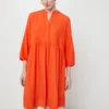 ESPRIT Robe Courte Unie - Orange