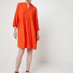 ESPRIT Robe Courte Unie - Orange -Promos Sublisca Magasin 001022853 001 V3 T4