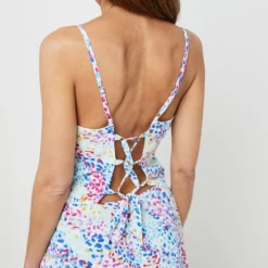 Robe Courtes Imprimée Fantaisie Molly Bracken - Blanc -Promos Sublisca Magasin 001023067 001 V4 T4