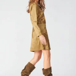 LE TEMPS DES CERISES Robe Droite Baz - TOFFEE -Promos Sublisca Magasin 001023238 001 V4 T4