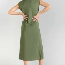 LE TEMPS DES CERISES Robe Longue Droite Gana - LIZARD -Promos Sublisca Magasin 001023247 001 V2 T4