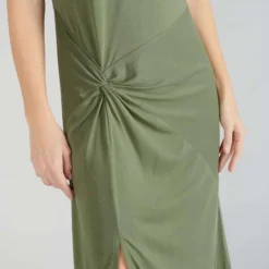 LE TEMPS DES CERISES Robe Longue Droite Gana - LIZARD -Promos Sublisca Magasin 001023247 001 V3 T4