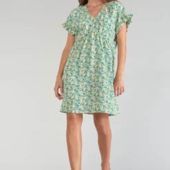 LE TEMPS DES CERISES Robe Droite Tate - LIBERTY BLUE