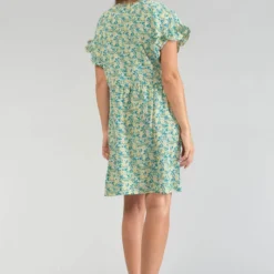 LE TEMPS DES CERISES Robe Droite Tate - LIBERTY BLUE -Promos Sublisca Magasin 001023257 001 V4 T4