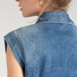 LE TEMPS DES CERISES Robe Droite En Jeans Diderot - BLUE -Promos Sublisca Magasin 001023259 001 V4 T4