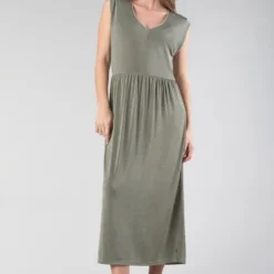 LE TEMPS DES CERISES Robe Longue Droite Nata - LIZARD