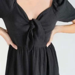 LE TEMPS DES CERISES Robe Droite Nighty - BLACK -Promos Sublisca Magasin 001023261 001 V4 T4