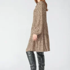 LE TEMPS DES CERISES Robe Droite Elliott - LEOPARD -Promos Sublisca Magasin 001023262 001 V3 T4