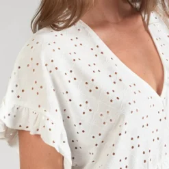 LE TEMPS DES CERISES Robe Droite Lia - WHITE -Promos Sublisca Magasin 001023267 001 V3 T4