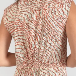 LE TEMPS DES CERISES Robe Longue Droite Cuoco - ORANGE ZEBRA -Promos Sublisca Magasin 001023269 001 V3 T4