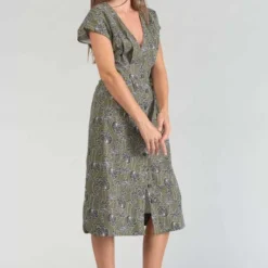 LE TEMPS DES CERISES Robe Droite Croft - LIZARD -Promos Sublisca Magasin 001023270 001 V2 T4