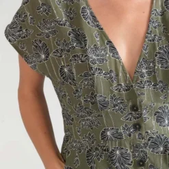 LE TEMPS DES CERISES Robe Droite Croft - LIZARD -Promos Sublisca Magasin 001023270 001 V3 T4