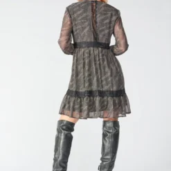 LE TEMPS DES CERISES Robe Evasée, Patineuse Rena - ZEBRA -Promos Sublisca Magasin 001023272 001 V2 T4