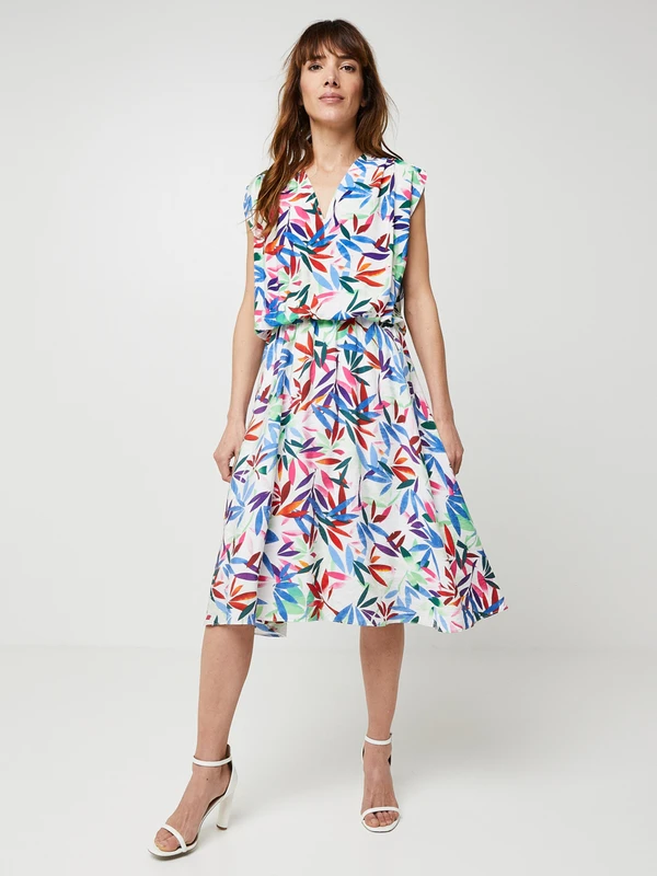 Molly Bracken Robe Imprimée Feuillage - Blanc 1 Molly Bracken Robe Imprimée Feuillage - Blanc