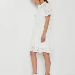 Molly Bracken Robe En Dentelle - Ecru -Promos Sublisca Magasin 001024426 001 V3 T4