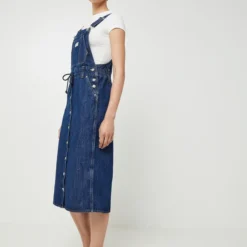 Robe Salopette En Jean - Bleu -Promos Sublisca Magasin 001024701 001 V3 T4