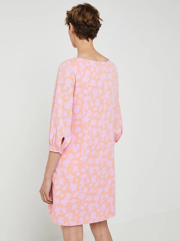 ESPRIT Robe Housse Manches 3/4 Bouffantes, Imprimé Fleuri - Lilas 2 ESPRIT Robe Housse Manches 3/4 Bouffantes, Imprimé Fleuri - Lilas – Image 2