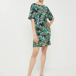 Molly Bracken Robe Housse Ample, Imprimé Jungle - Vert -Promos Sublisca Magasin 001024708 001 V3 T4