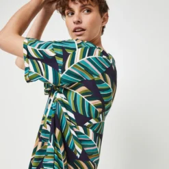 Molly Bracken Robe Housse Ample, Imprimé Jungle - Vert -Promos Sublisca Magasin 001024708 001 V4 T4