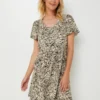Vero Moda Robe Imprimée Néo Camouflage - Vert