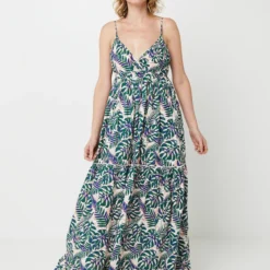 Robe Longue En Broderie Anglaise Imprimée Fleurs - Ecru -Promos Sublisca Magasin 001025498 001 V3 T4