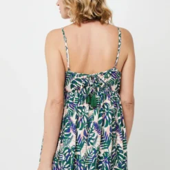 Robe Longue En Broderie Anglaise Imprimée Fleurs - Ecru -Promos Sublisca Magasin 001025498 001 V4 T4