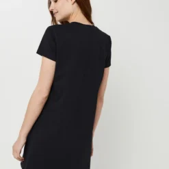 Desigual Robe Tee-shirt Motif Graffiti Placé - Noir -Promos Sublisca Magasin 001025551 001 V2 T4