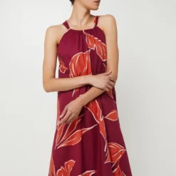 Robe Longue Bain De Soleil Fluide À Imprimé Grandes Feuilles - Violet 6 Robe Longue Bain De Soleil Fluide À Imprimé Grandes Feuilles - Violet -Promos Sublisca Magasin 001027247 001 V3 T4